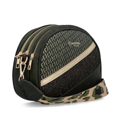 Remonte Q0647-54 Forest Green, Gold & Black Combi Crossbody Bag