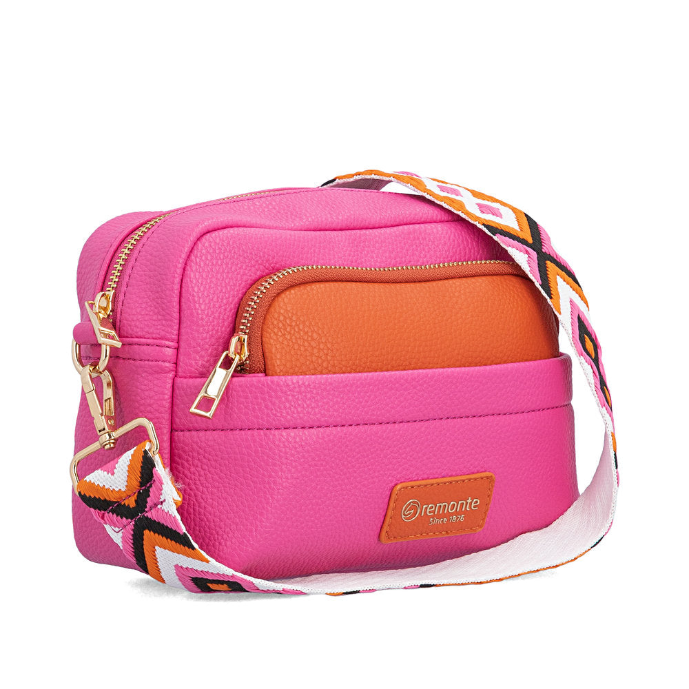 Remonte Q0671-31 Fuchsia & Orange Handbag