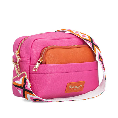 Remonte Q0671-31 Fuchsia & Orange Handbag