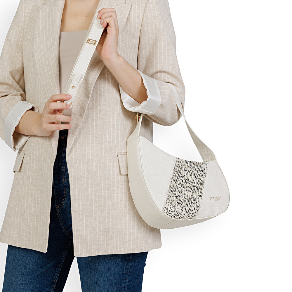 Remonte Q0672-61 Cream, Gold & Black Handbag