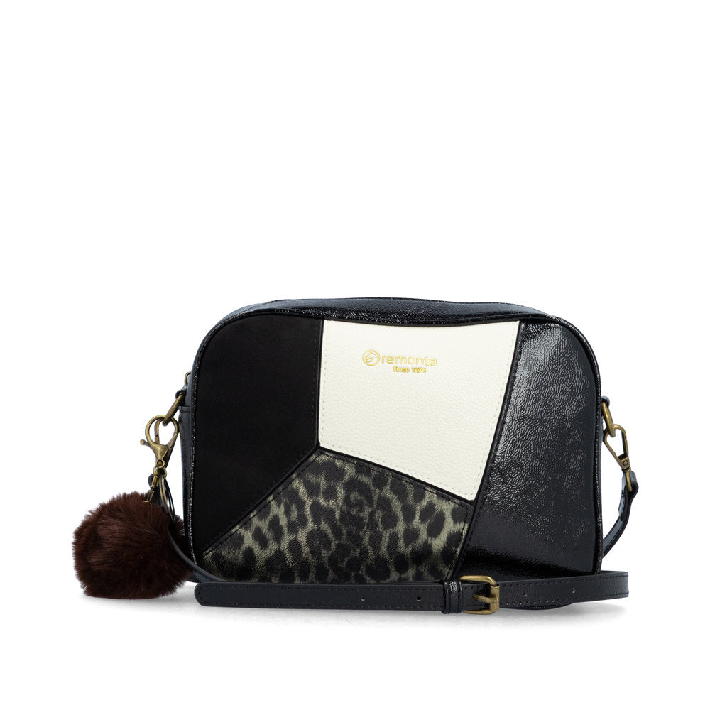 Remonte Q0674-00 Black & Gold Cross Body Bag