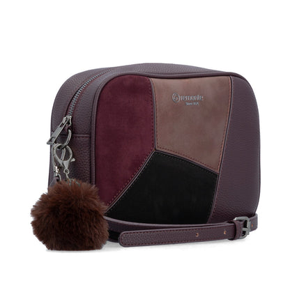 Remonte Q0674-35 Wine, Black Purple Combi Handbag