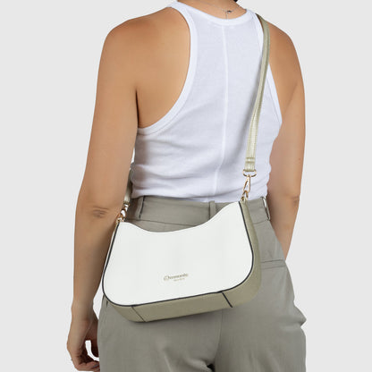 Remonte Q0721-80 White & Gold Handbag