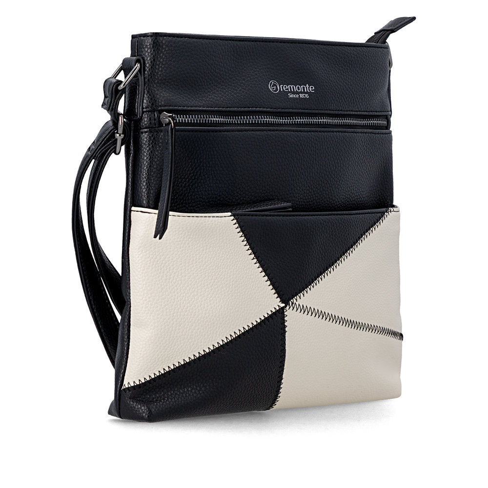 Remonte Q0735-00 Black & Cream Handbag