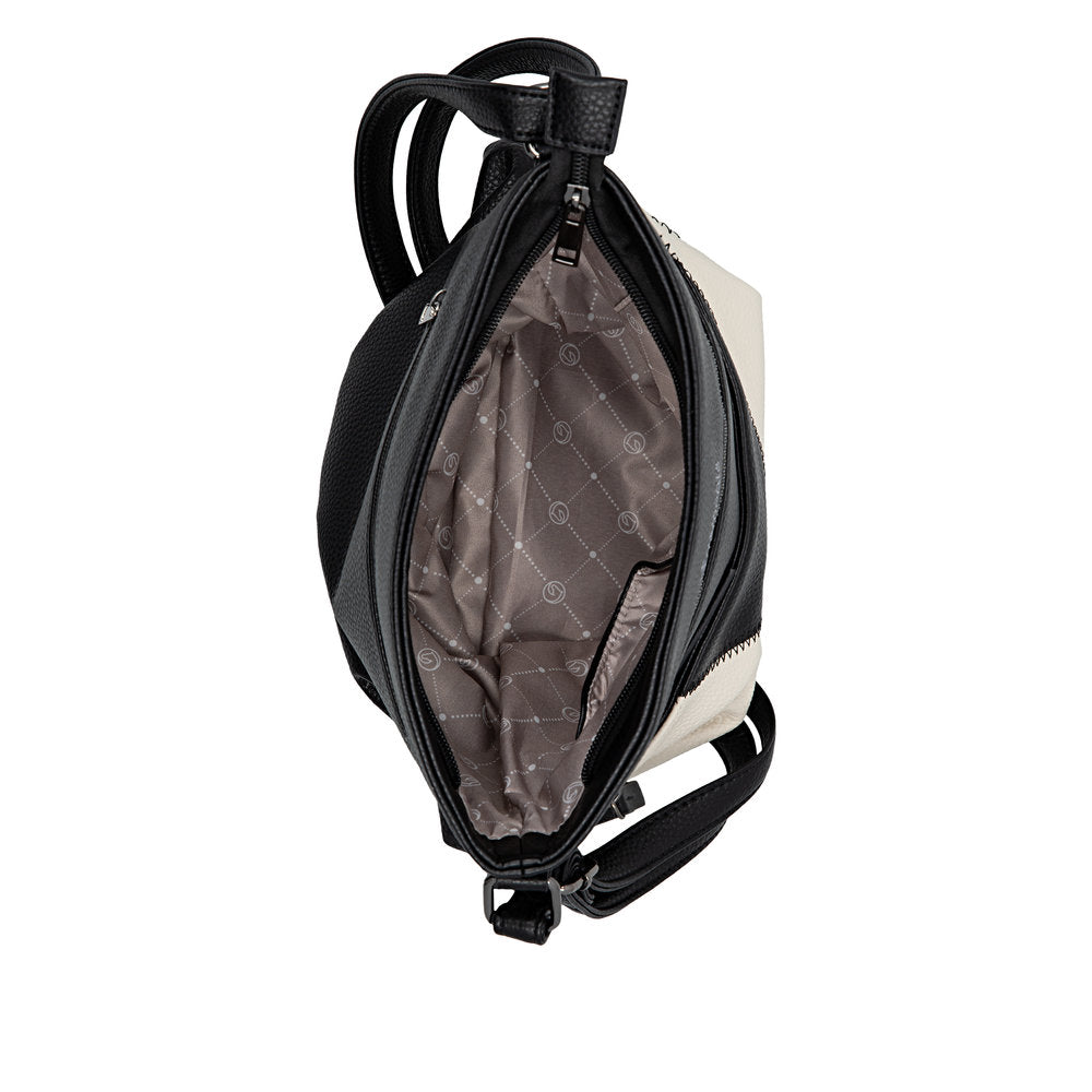 Remonte Q0735-00 Black & Cream Handbag