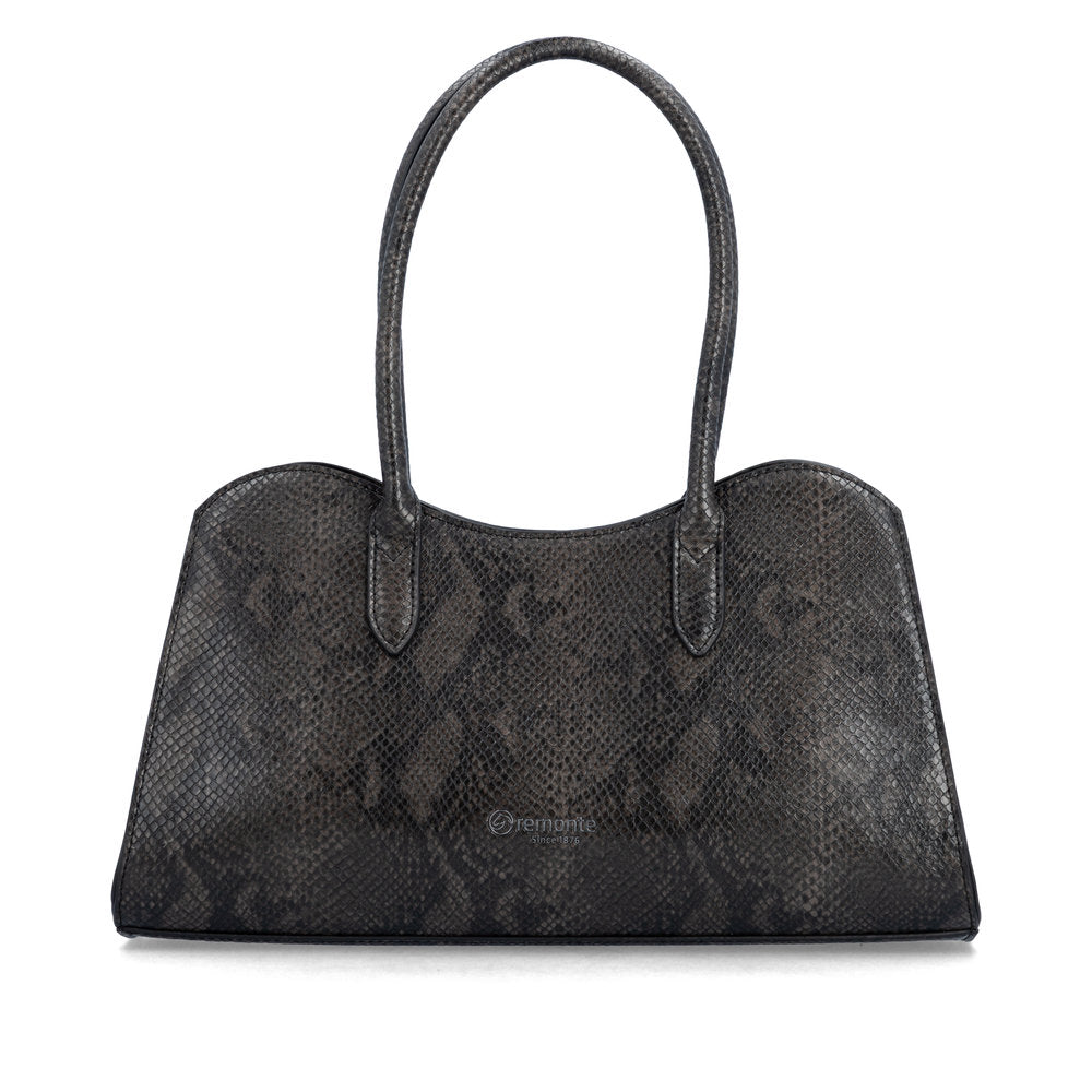 Remonte Q0741-45 Black Smoke Snake Print Handbag
