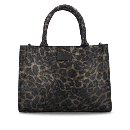 Remonte Q0762-02 Black & Gold Print Combi Handbag