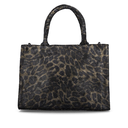 Remonte Q0762-02 Black & Gold Print Combi Handbag