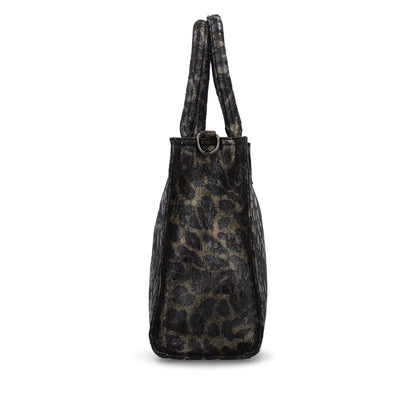 Remonte Q0762-02 Black & Gold Print Combi Handbag