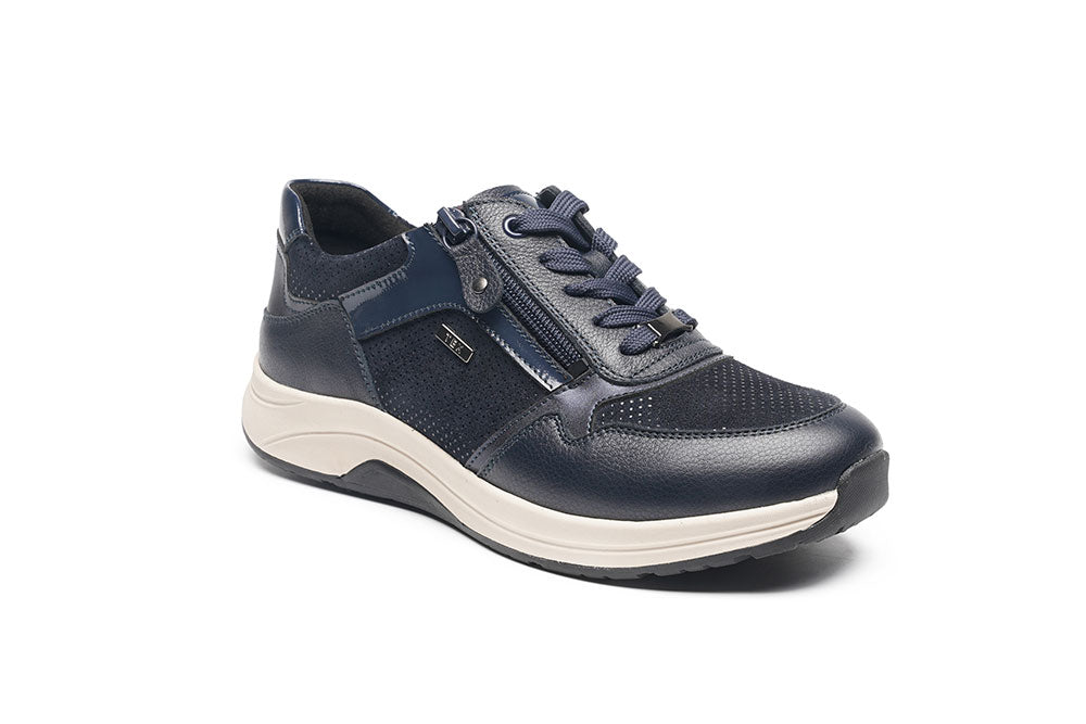 G Comfort R-5189-3L Navy Combi Ultra Light Trainers - Rolling Fitness