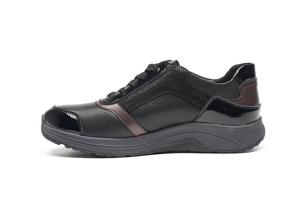 G Comfort R-5189-3S Black Combi Ultra Light Trainers - Rolling Fitness