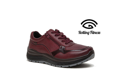 G Comfort R-5592 Rolling Fitness Medoc Burgundy Zip Sneakers