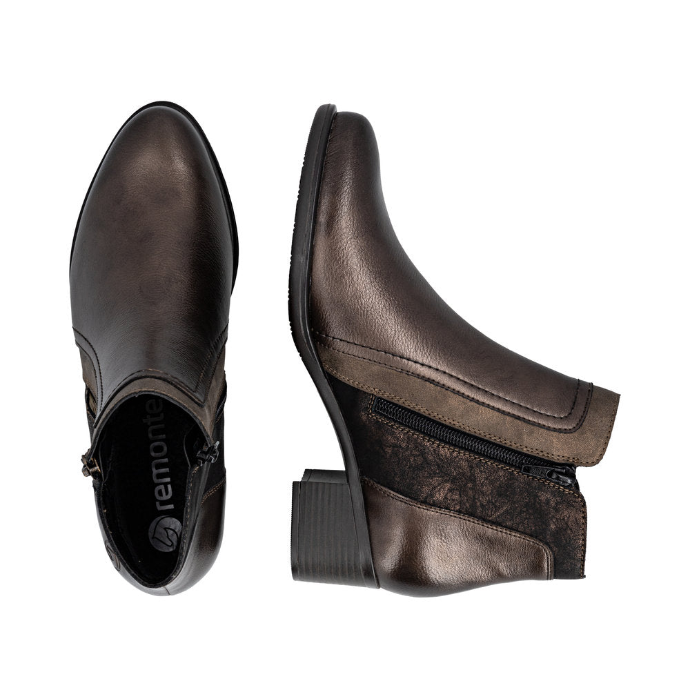 Remonte R5172-90 Light Bronze, Brown & Black Mix Boots
