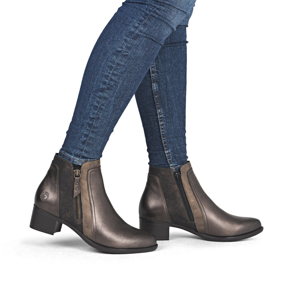 Remonte R5172-90 Light Bronze, Brown & Black Mix Boots