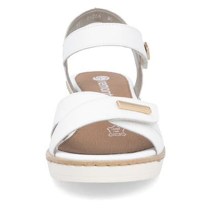 Remonte R6266-80 White F 1/2 Sandals with Slingback Strap