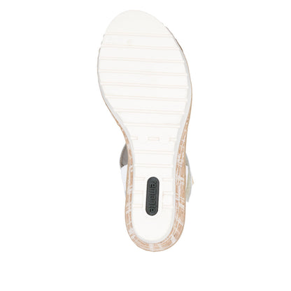 Remonte R6266-80 White F 1/2 Sandals with Slingback Strap