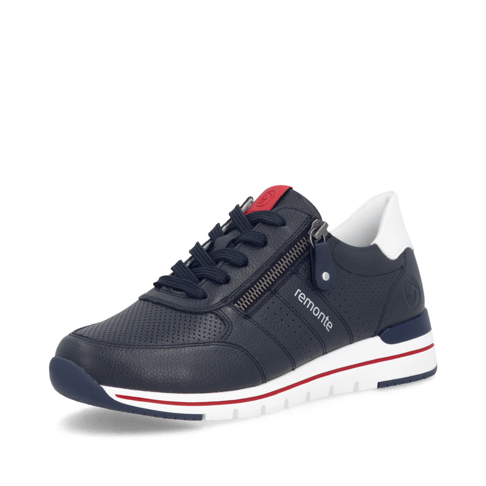Remonte R6705-15 Navy & White G Fit Trainers with Zip