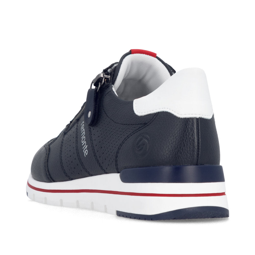 Remonte R6705-15 Navy & White G Fit Trainers with Zip