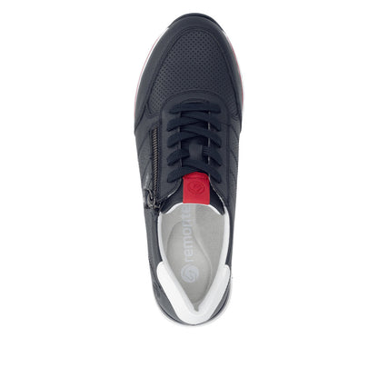 Remonte R6705-15 Navy & White G Fit Trainers with Zip