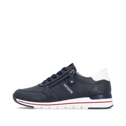 Remonte R6705-15 Navy & White G Fit Trainers with Zip