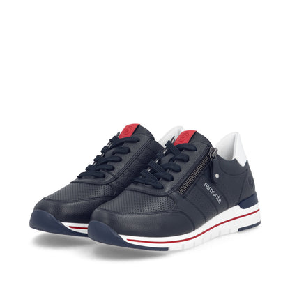 Remonte R6705-15 Navy & White G Fit Trainers with Zip