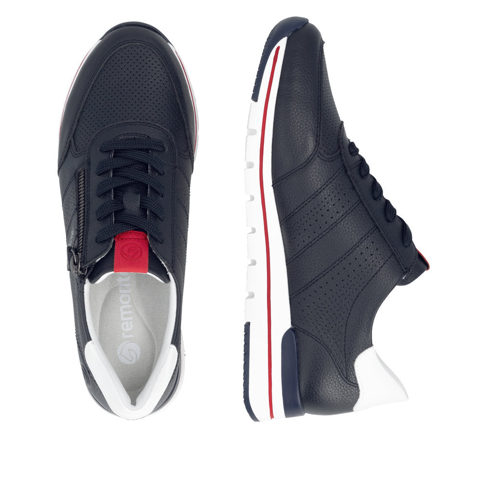 Remonte R6705-15 Navy & White G Fit Trainers with Zip
