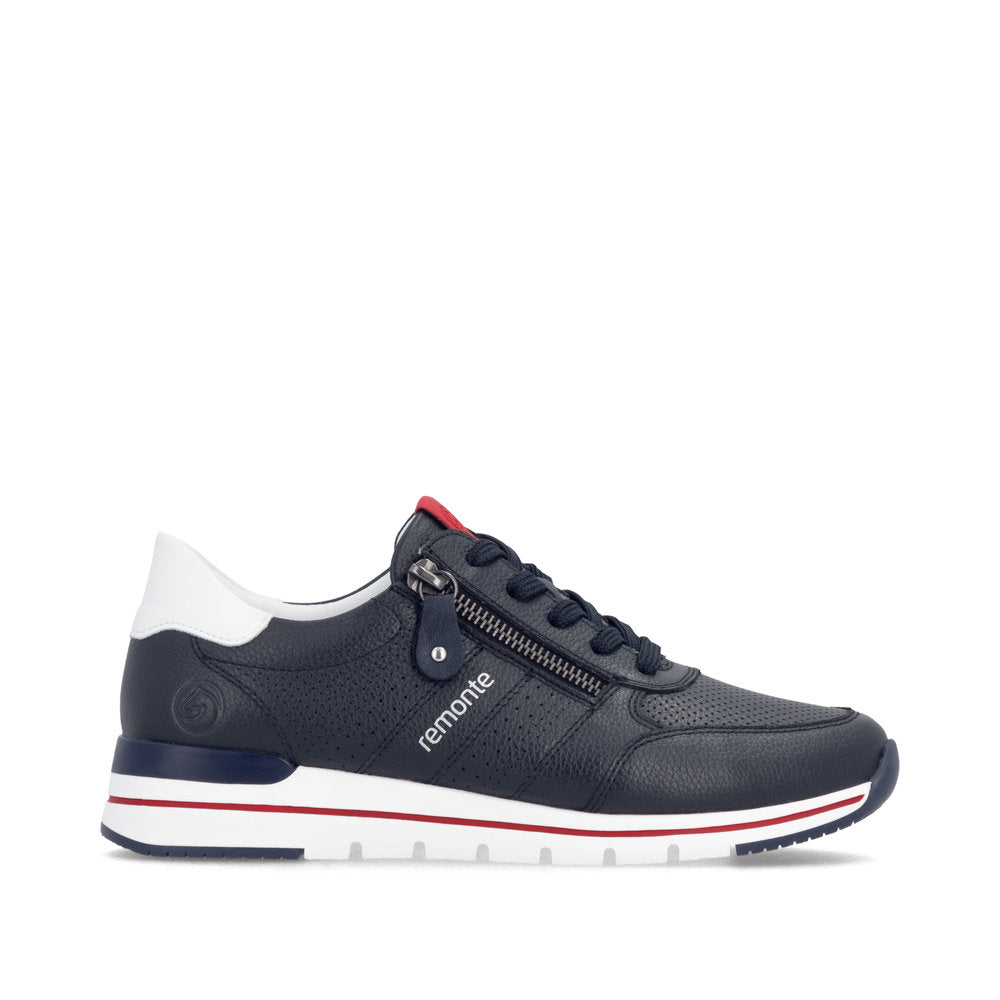 Remonte R6705-15 Navy & White G Fit Trainers with Zip