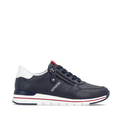 Remonte R6705-15 Navy & White G Fit Trainers with Zip