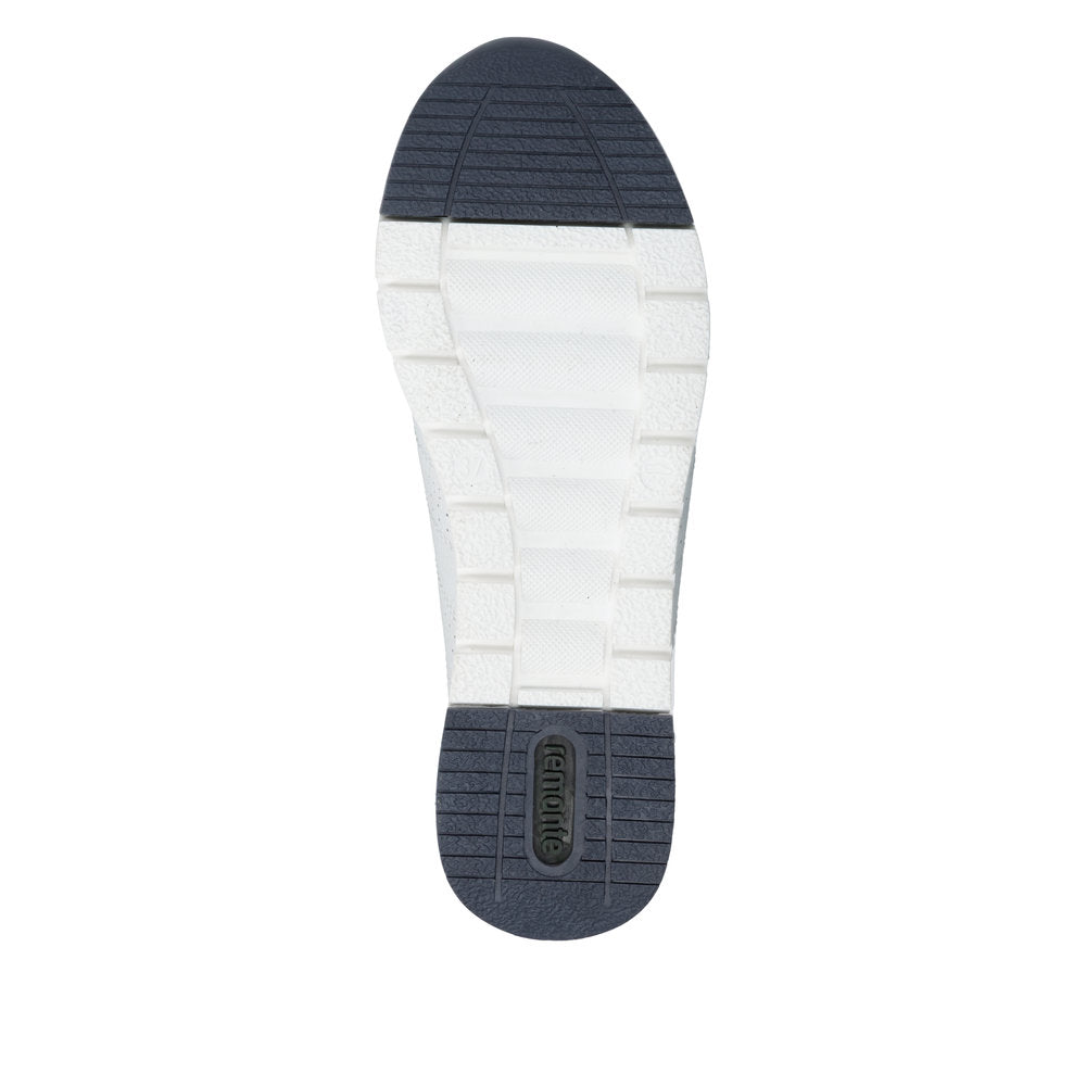 Remonte R6705-82 White, Navy & Red G Fit Trainers with Zip