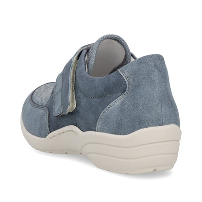 Remonte R7600-14 Light Blue & Silver H Fit Velcro Shoes