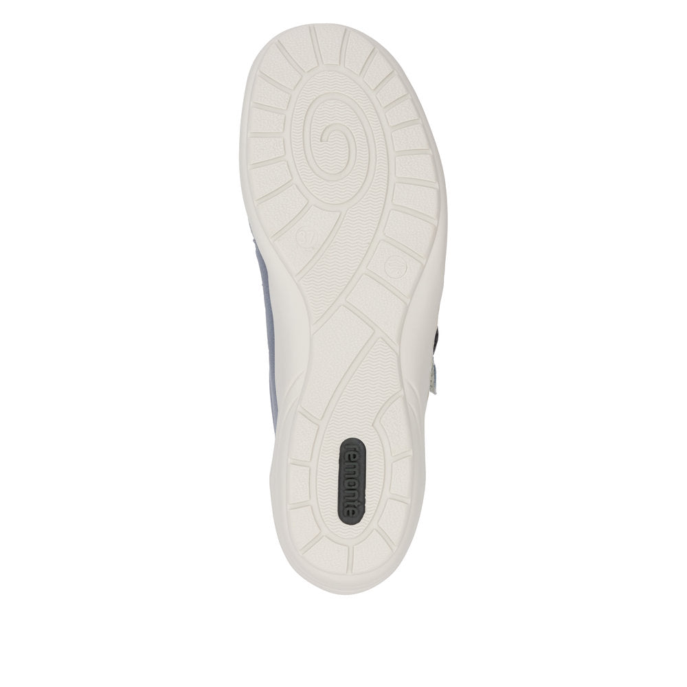 Remonte R7600-14 Light Blue & Silver H Fit Velcro Shoes