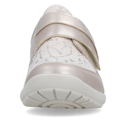 Remonte R7600-93 Champagne Gold, Beige & White H Fit Velcro Shoes