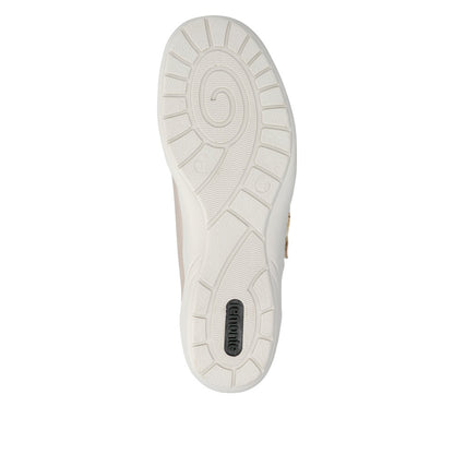 Remonte R7600-93 Champagne Gold, Beige & White H Fit Velcro Shoes
