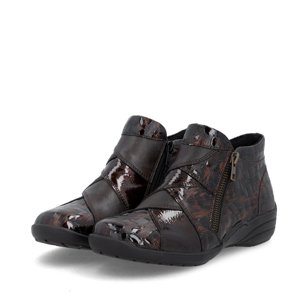 Remonte R7674-25 Brown Orange Mix H Fit Boots