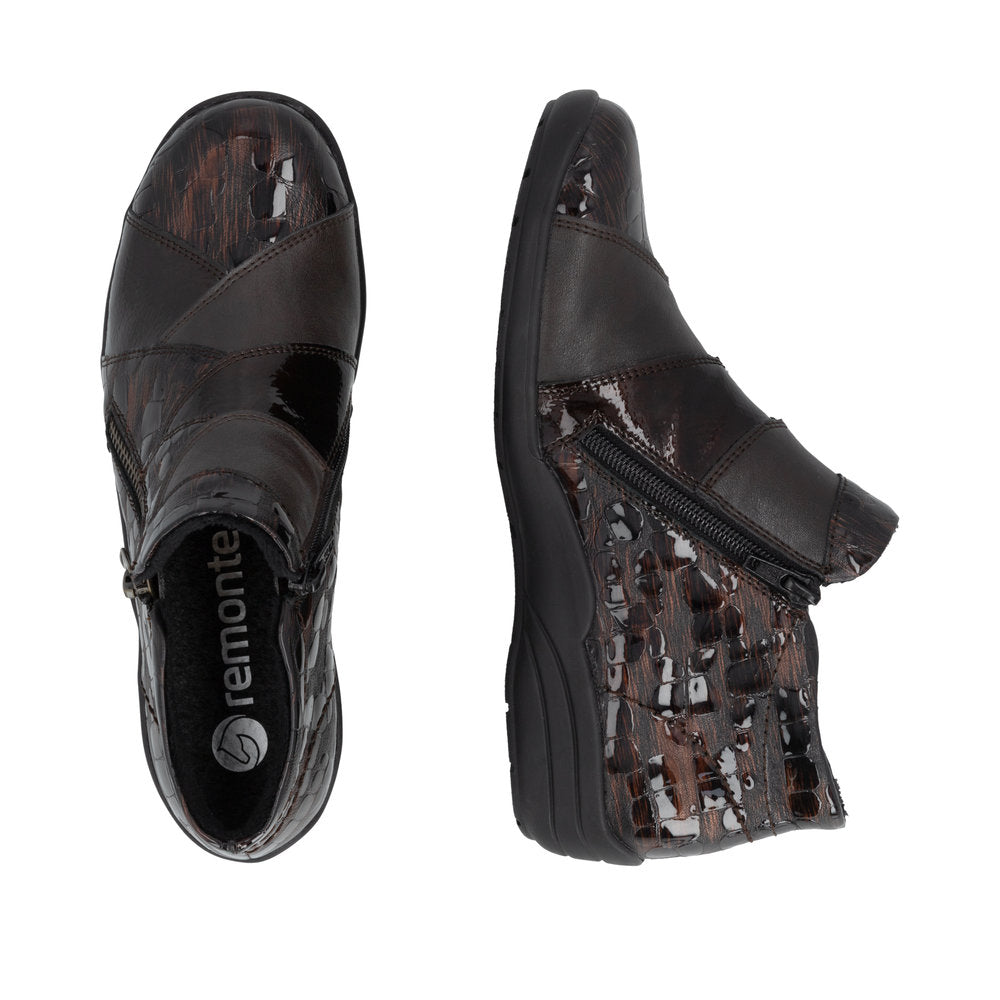 Remonte R7674-25 Brown Orange Mix H Fit Boots