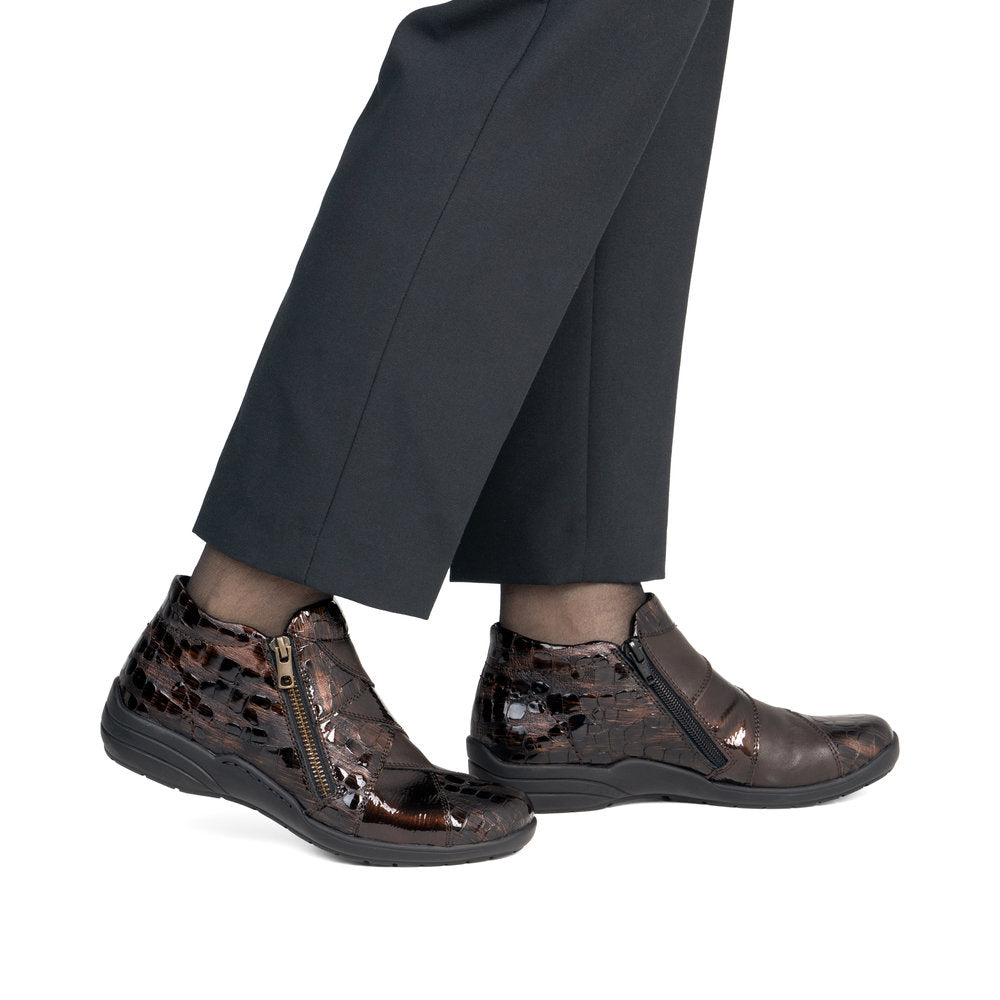Remonte R7674-25 Brown Orange Mix H Fit Boots