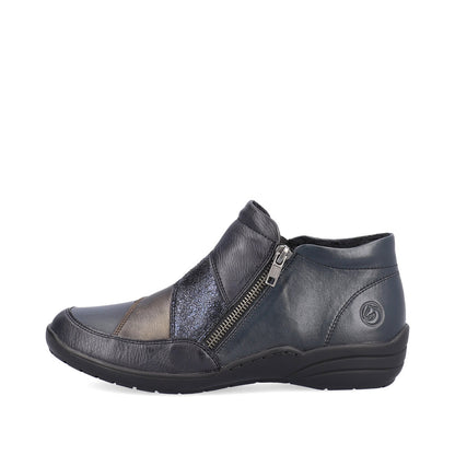 Remonte R7678-14 Navy Combi Ankle Boots