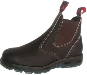 Redback UBOK Bobcat Claret Dark Brown TPU Soft Toe Claret Kip Chelsea Boots