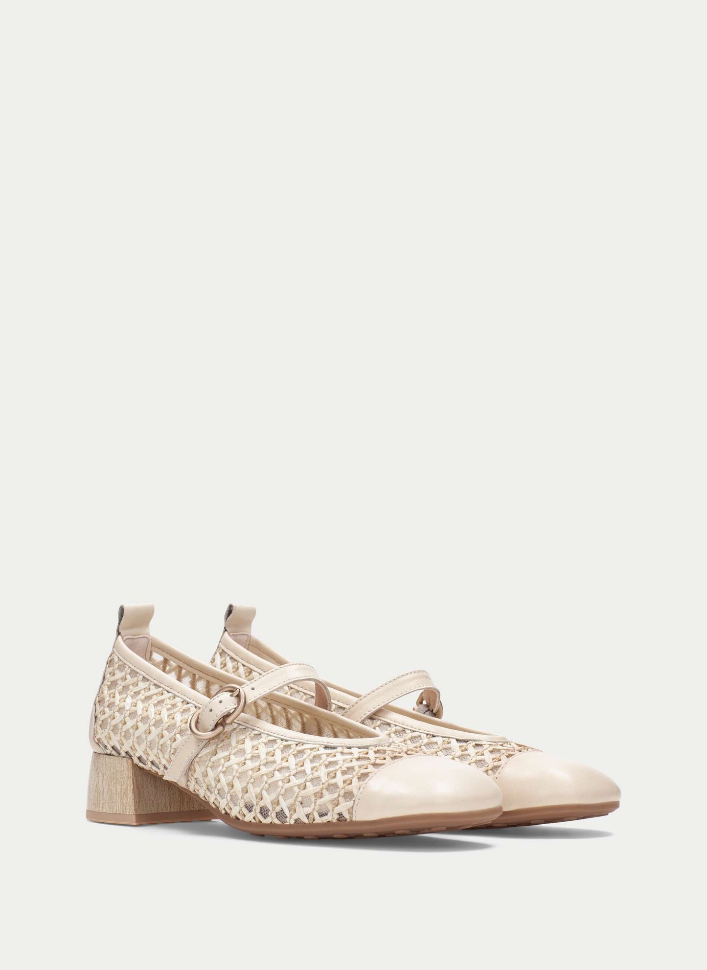 Hispanitas RHV264686 Butter Panna Cream Heeled Shoes