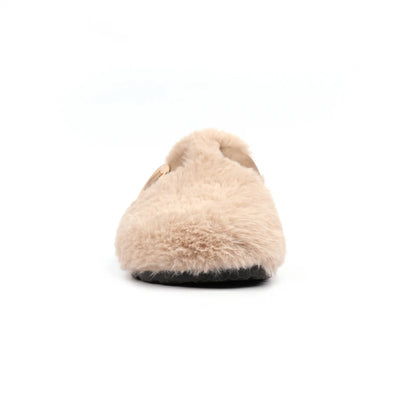 Lunar KLC002 BG Rhianna Beige Mule Slippers