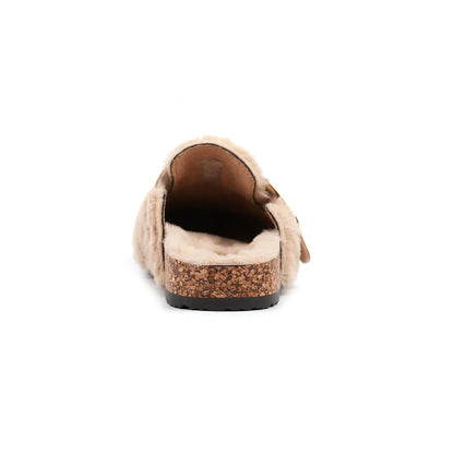 Lunar KLC002 BG Rhianna Beige Mule Slippers