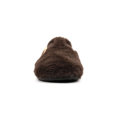 Lunar KLC002 BR Rhianna Brown Mule Slippers