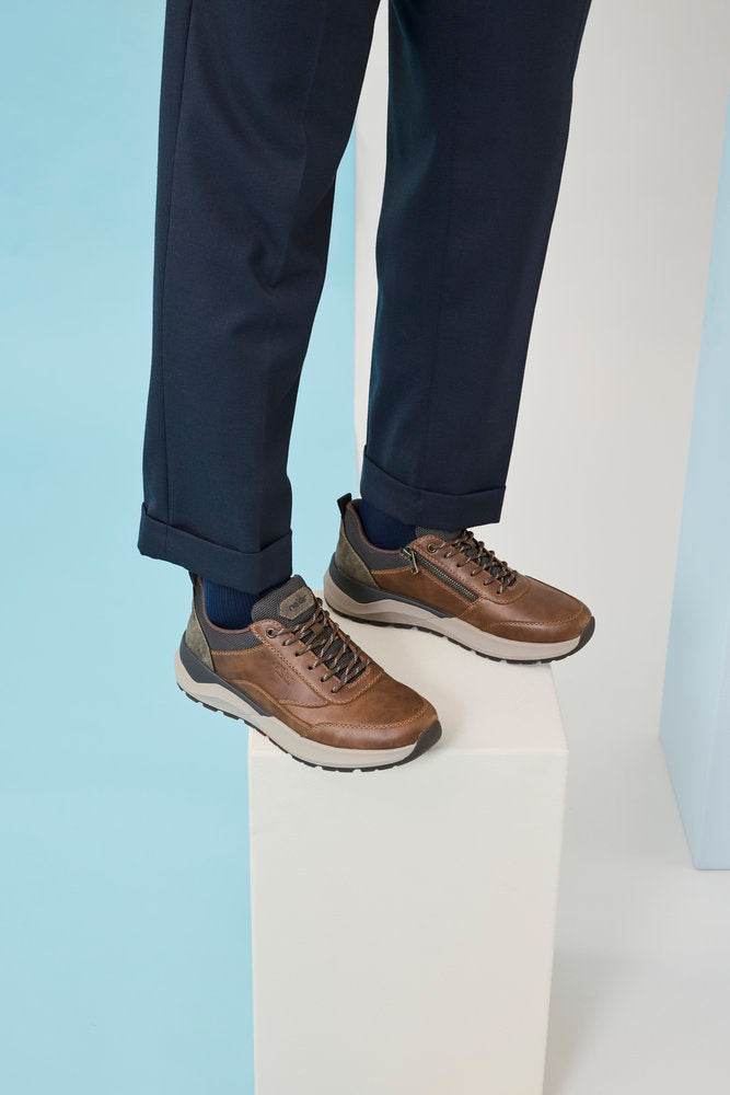 Rieker 06000-22 Brown & Black H Fit Lace Shoes