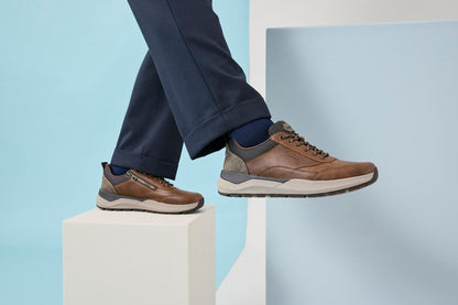 Rieker 06000-22 Brown & Black H Fit Lace Shoes