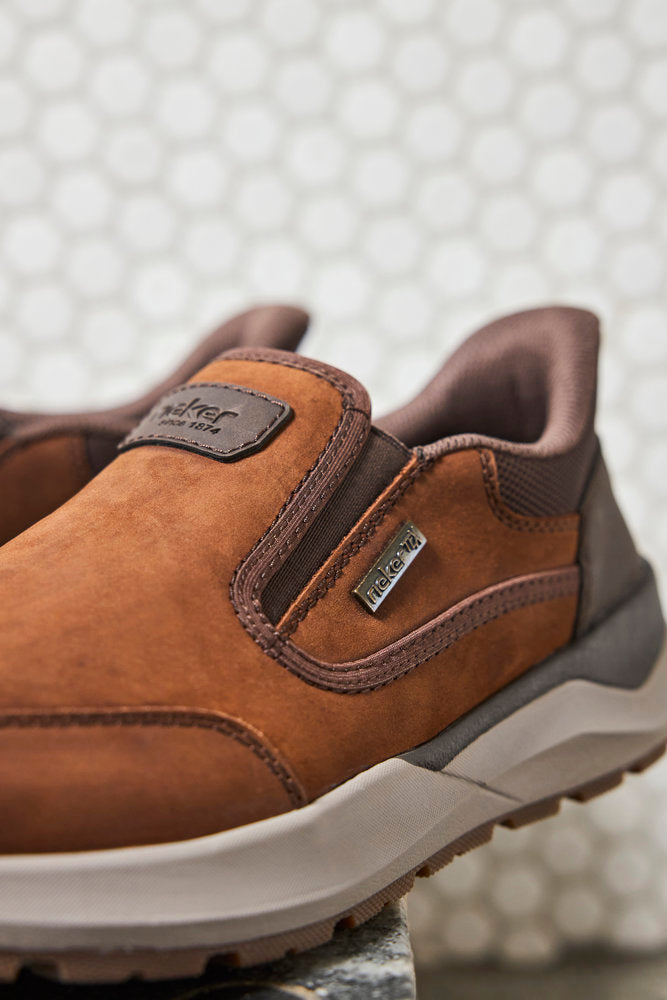 Rieker TEX 06052-22 Brown H Fit Slip On Shoes