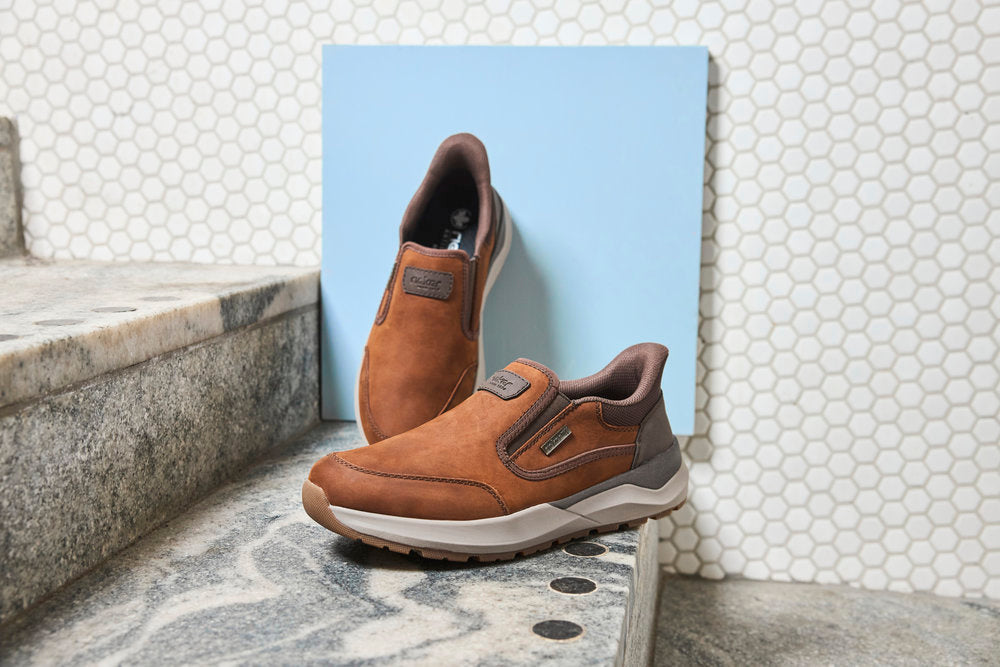 Rieker TEX 06052-22 Brown H Fit Slip On Shoes