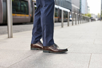 Rieker 13901-25 Brown & Navy Formal Shoes