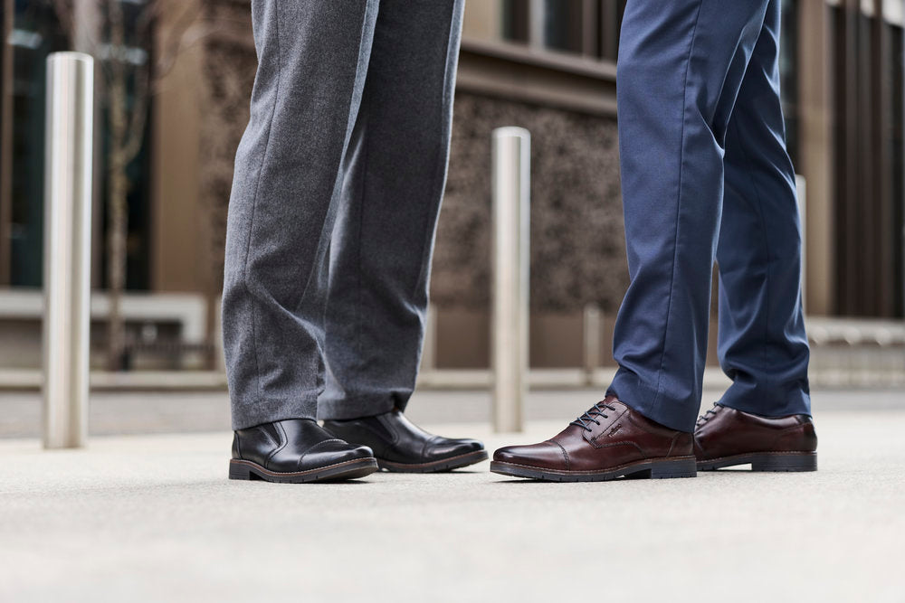 Rieker 13901-25 Brown & Navy Formal Shoes