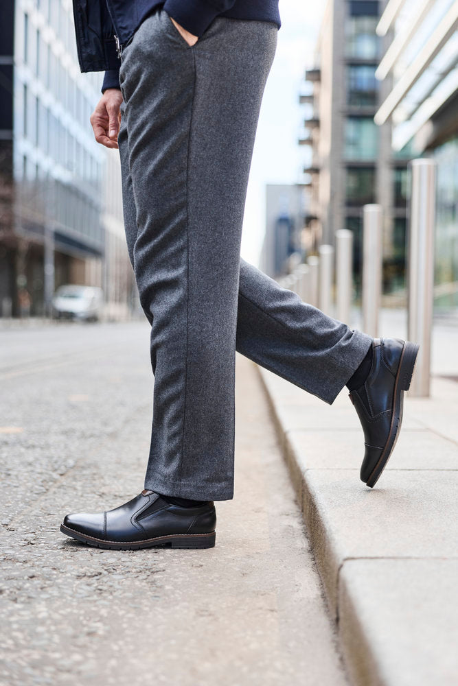 Rieker 13950-00 Black Slip On Shoes
