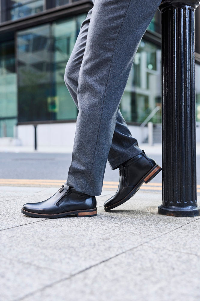 Rieker TEX 14656-00 Black Ankle Boots